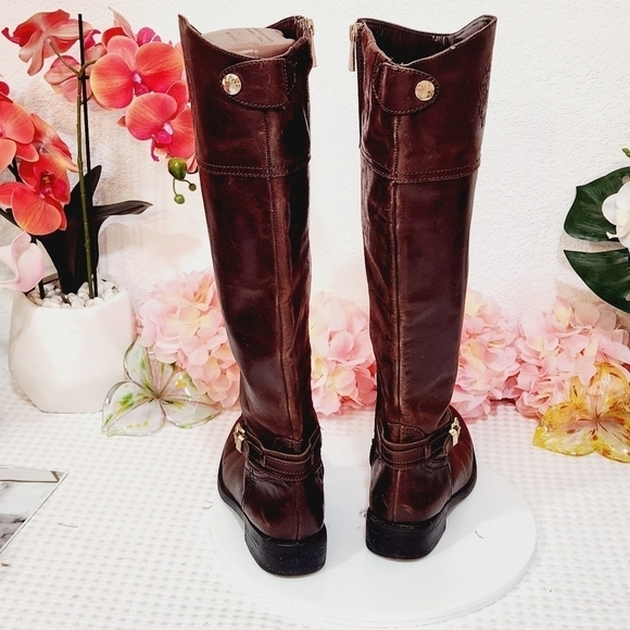 VINCE Camuto Pryna Embossed Brown High Boot Size 6M - Picture 6 of 14